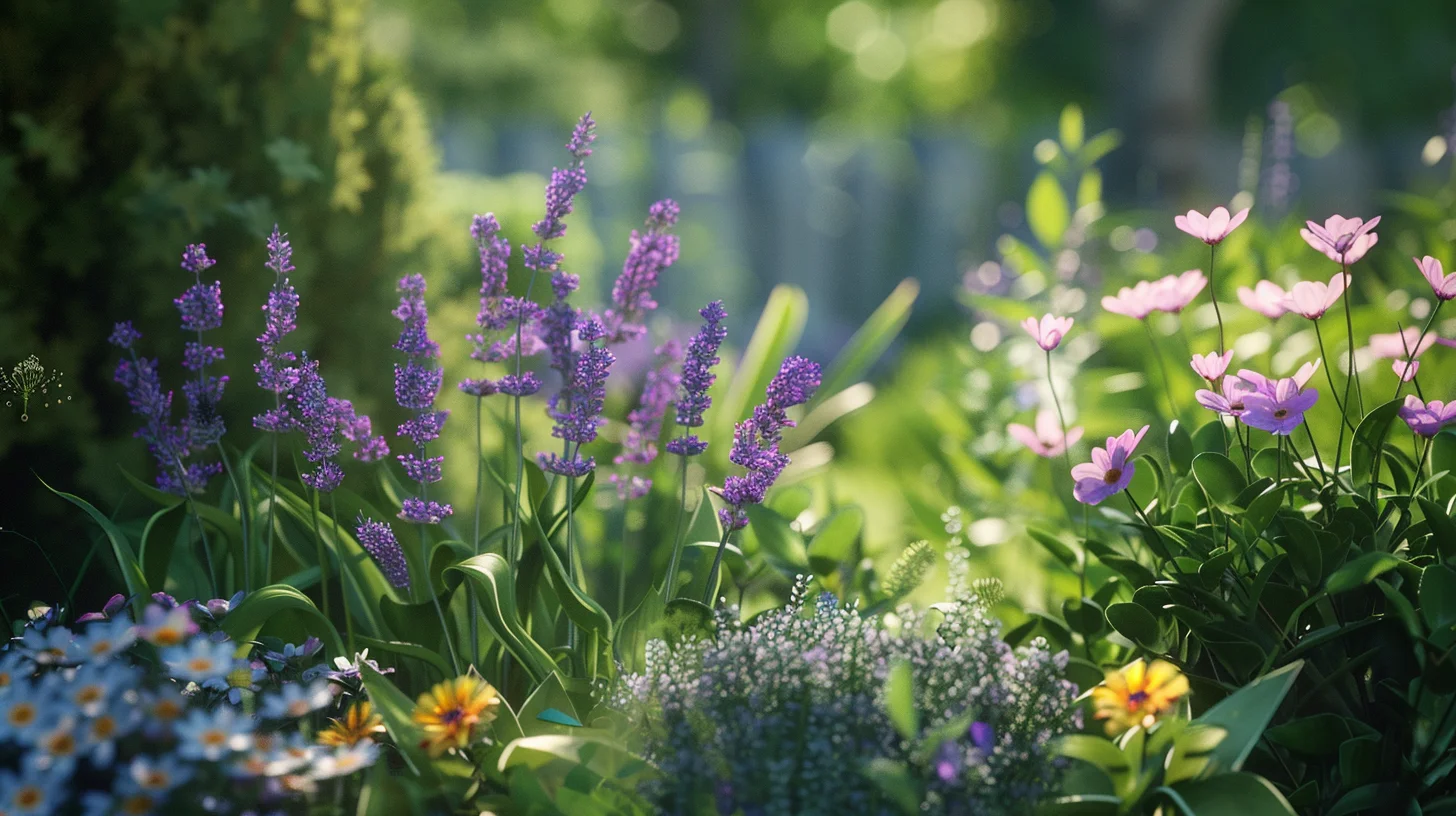 fleurs mauves