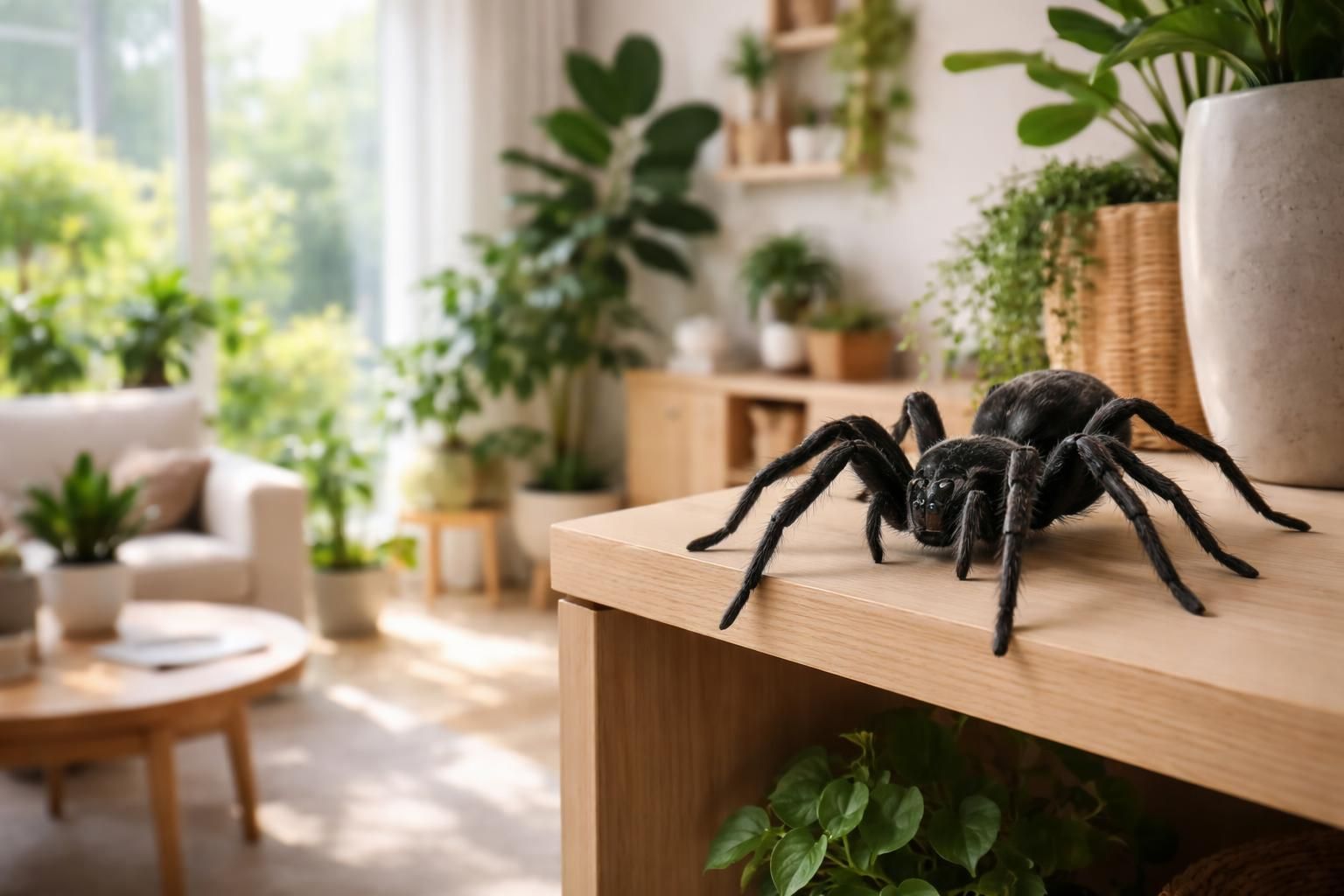 découvrez pourquoi la présence d'une grosse araignée noire dans votre maison peut en réalité être bénéfique pour votre intérieur, en aidant à contrôler les nuisibles naturellement et en apportant un équilibre écologique.