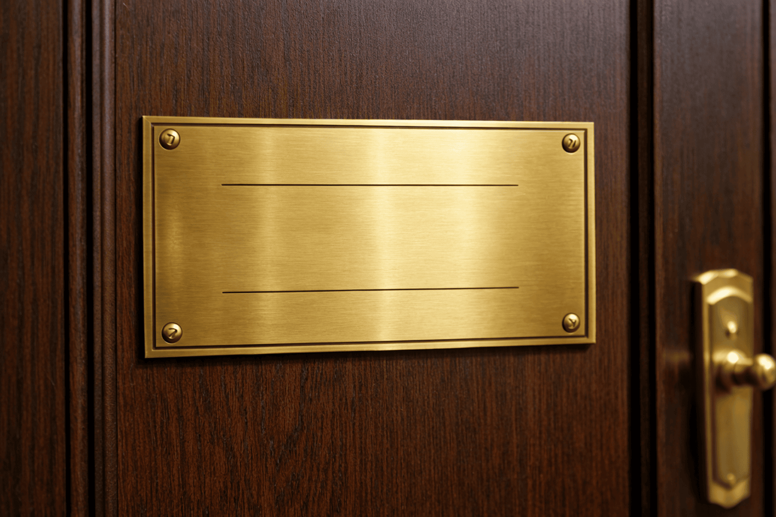 signalétique laiton