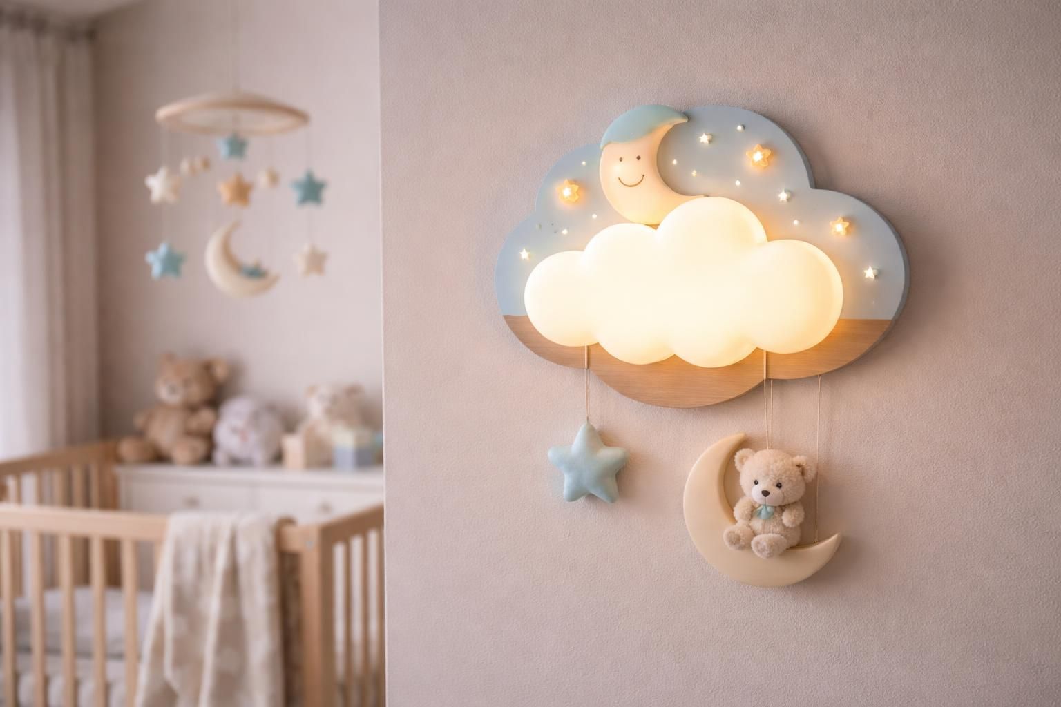 découvrez notre applique murale pour chambre de bébé garçon, offrant un éclairage doux et sécurisé avec un design thématique pour créer une ambiance apaisante et décorative.