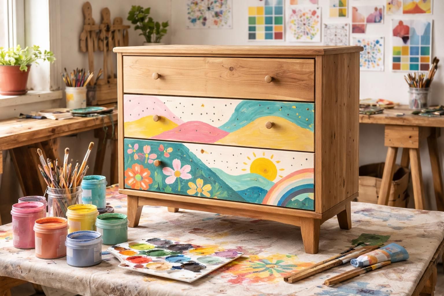 découvrez nos tutoriels pour personnaliser votre commode en bois à peindre et créez un meuble unique qui reflète votre style.