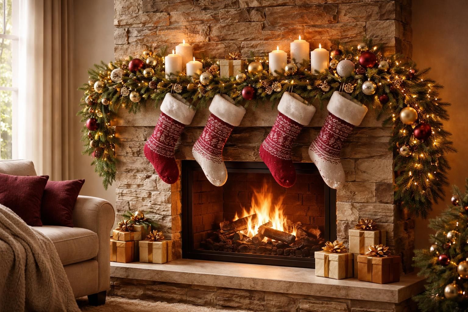 découvrez nos idées élégantes et festives pour décorer votre cheminée à noël et créer une ambiance chaleureuse et chic dans votre foyer.