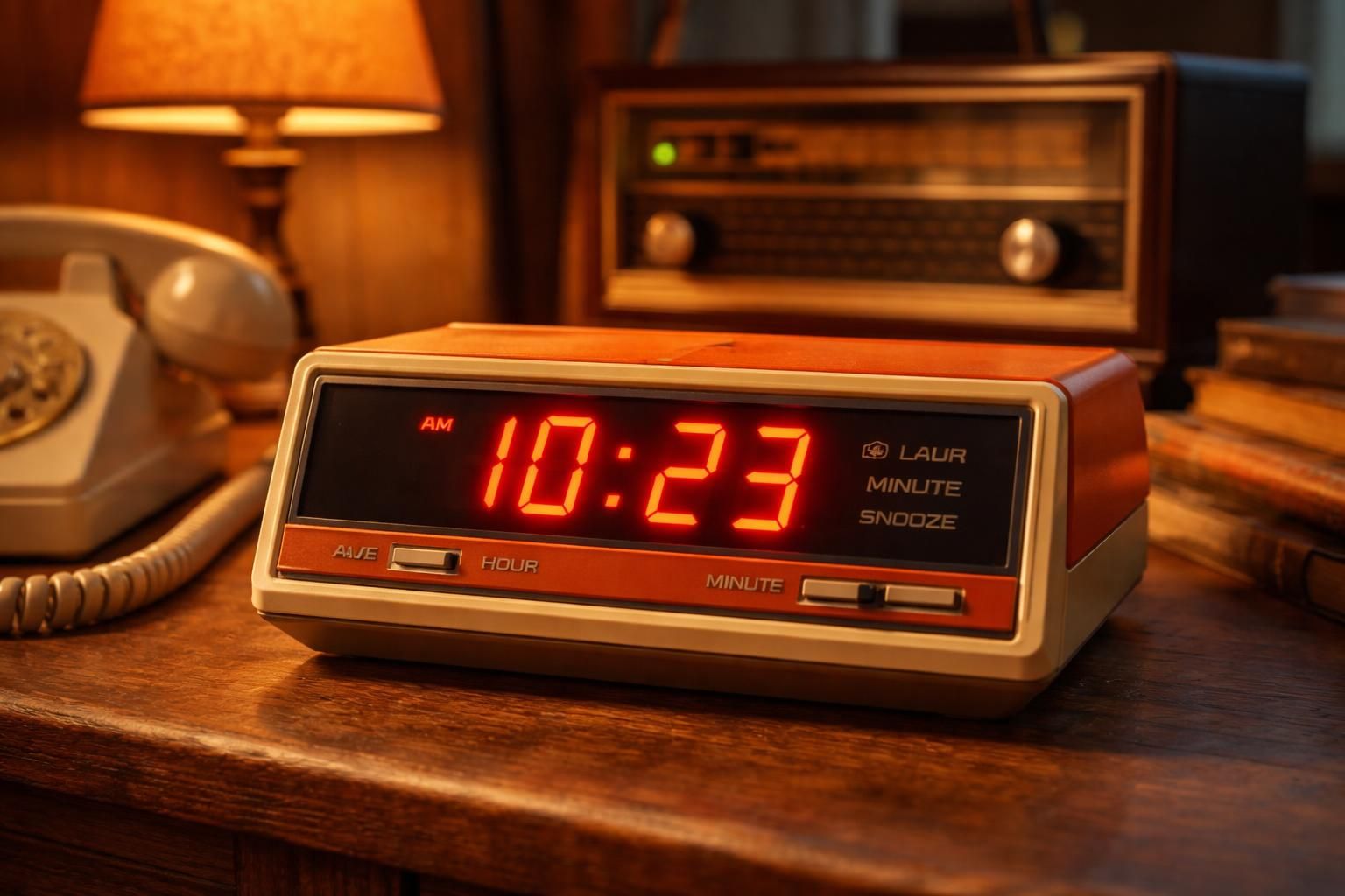 découvrez l'horloge numérique vintage, où le charme du design rétro rencontre la précision moderne pour une décoration unique et fonctionnelle.