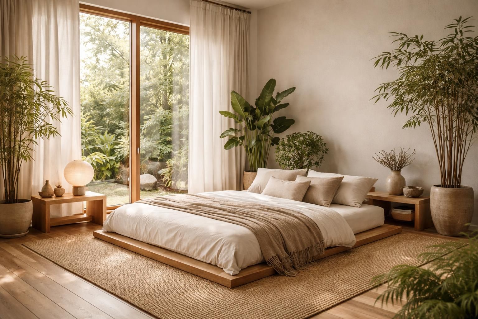 découvrez nos idées déco pour une chambre zen et créez une bulle de repos apaisante grâce à des matières naturelles et un design épuré.