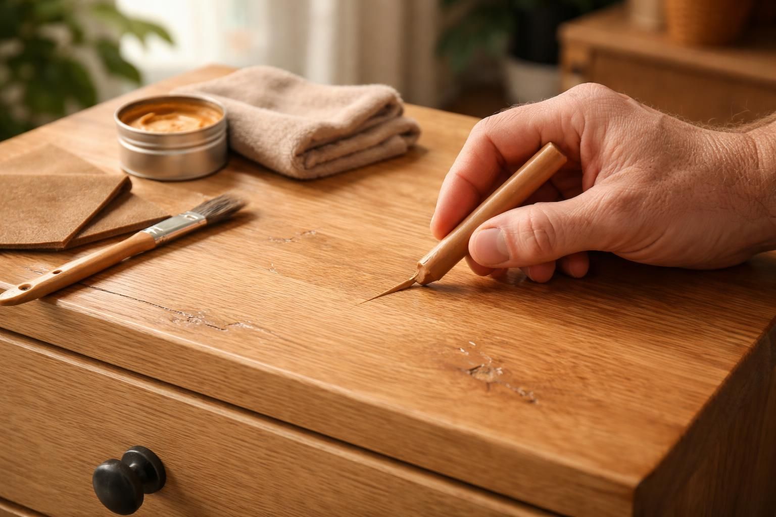 découvrez nos astuces simples et efficaces pour réparer un meuble en bois abîmé et masquer les impacts, redonnez-lui son éclat facilement.