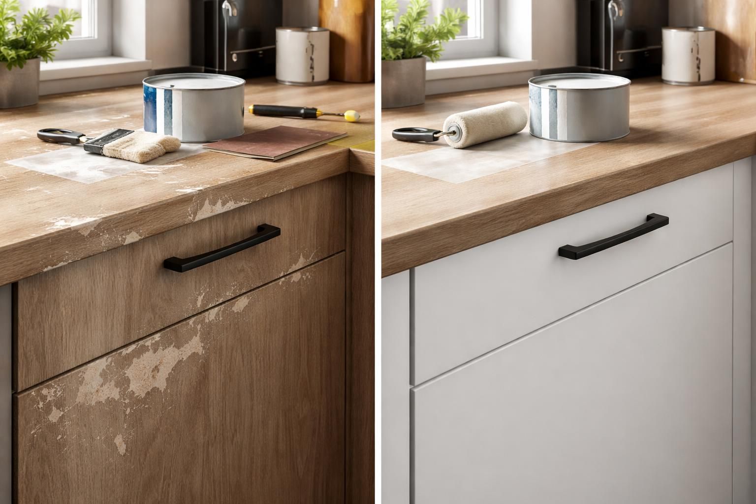 découvrez la méthode efficace pour repeindre un meuble de cuisine en mélaminé abîmé et donner une seconde vie à votre mobilier avec un résultat durable.