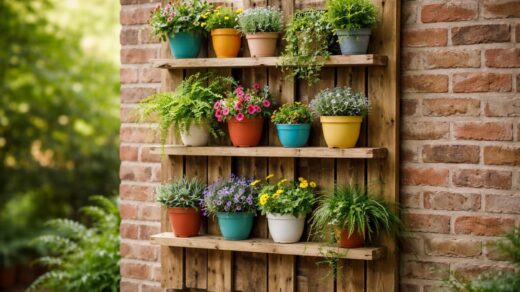découvrez comment créer un support pour pot de fleur en palette et fabriquez votre propre jardin vertical diy pour un espace vert original et économique.