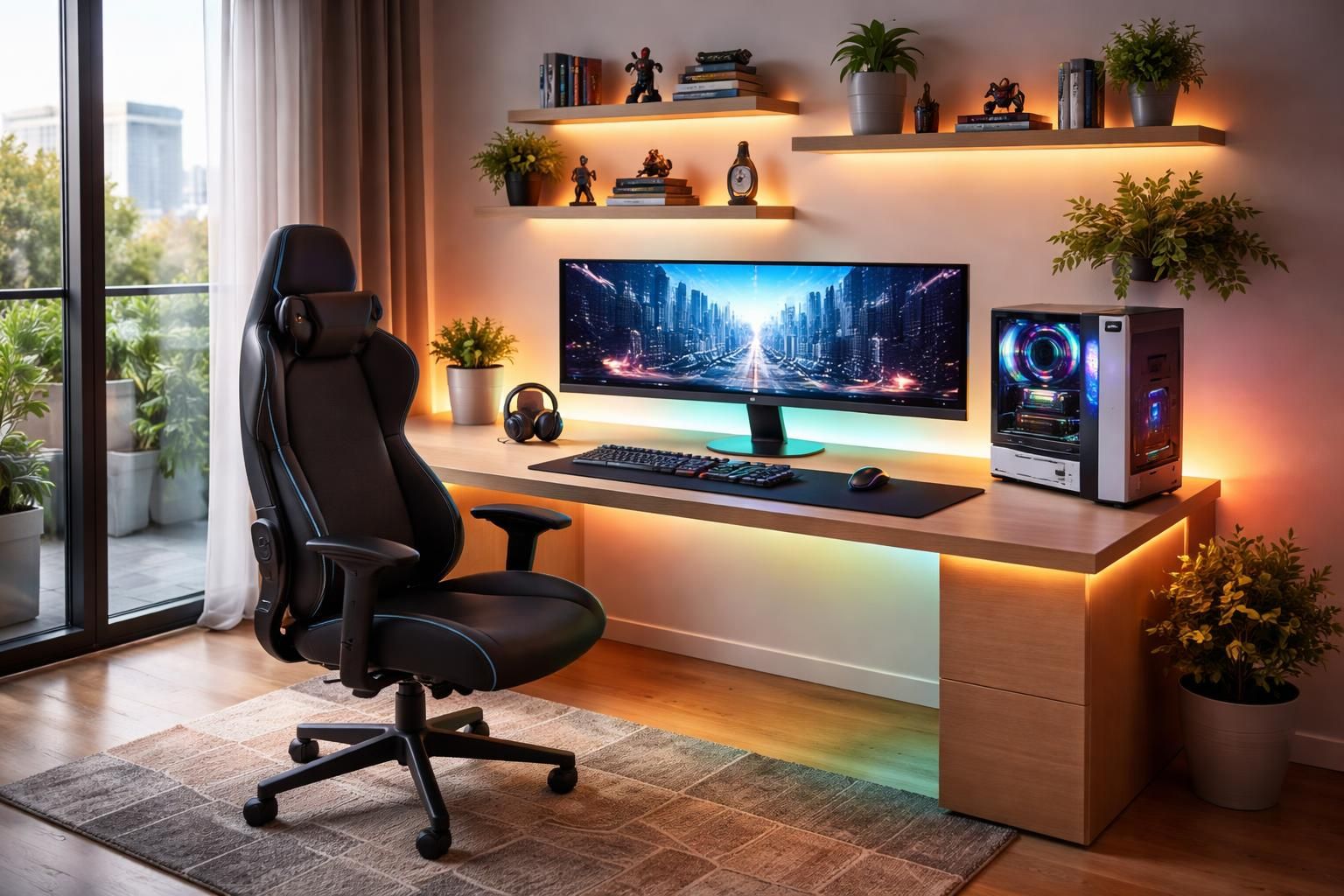 découvrez comment aménager un coin gaming design et esthétique chez vous, alliant confort et style pour une expérience de jeu optimale.