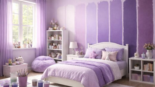 découvrez comment choisir le violet parfait pour la chambre d'une petite fille, alliant douceur et élégance pour créer un espace à la fois joyeux et apaisant.