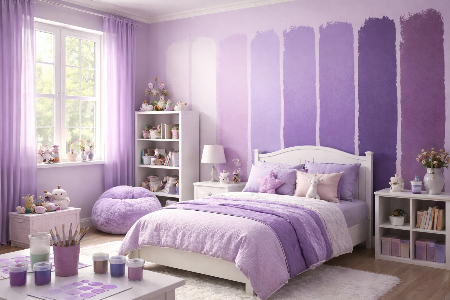 découvrez comment choisir le violet parfait pour la chambre d'une petite fille, alliant douceur et élégance pour créer un espace à la fois joyeux et apaisant.
