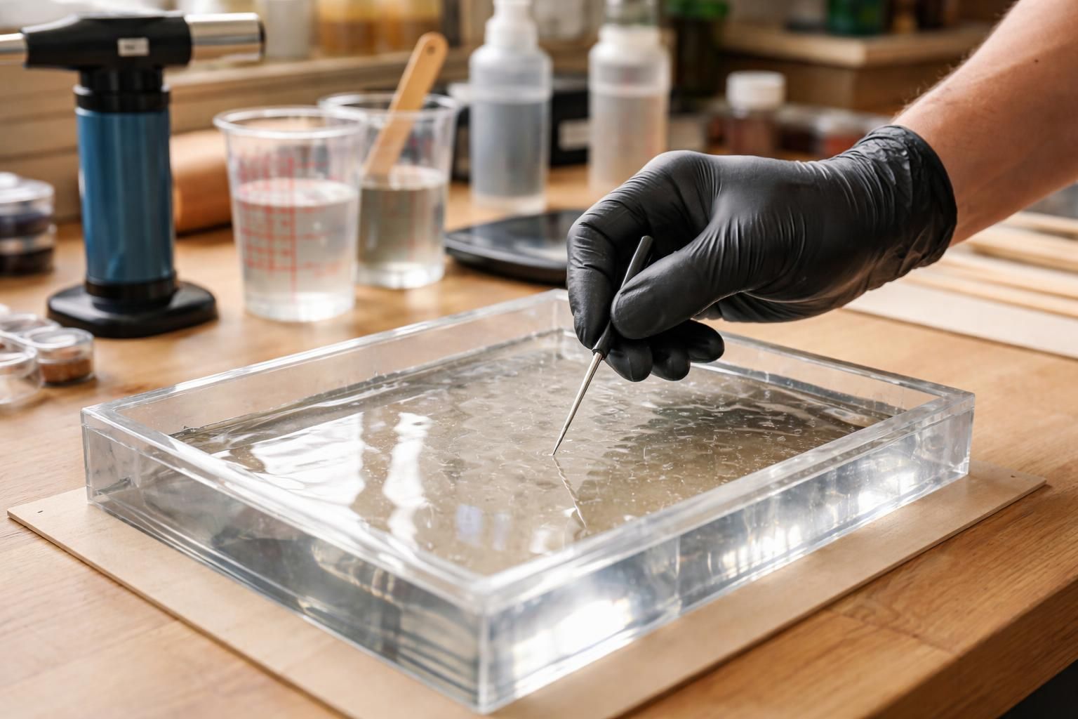 découvrez nos conseils pratiques pour éviter les bulles d'air et réussir parfaitement vos coulées en résine époxy, pour des réalisations lisses et professionnelles.