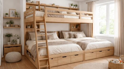 découvrez le lit superposé 4 places, une solution pratique et gain de place idéale pour aménager les petites chambres tout en optimisant l'espace.