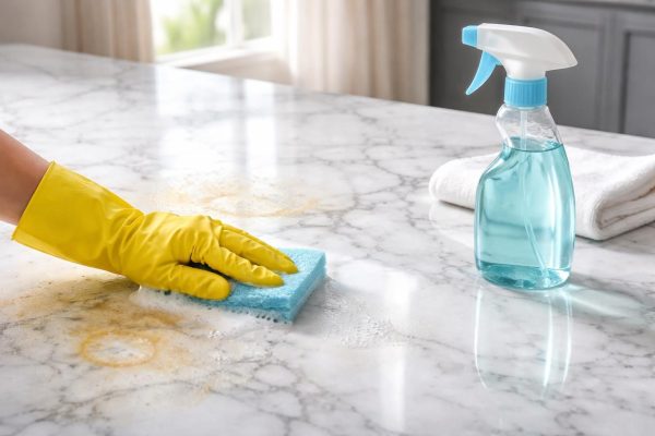 découvrez comment nettoyer efficacement le marbre blanc, éliminer les taches et le jaunissement, et entretenir sa beauté au quotidien.