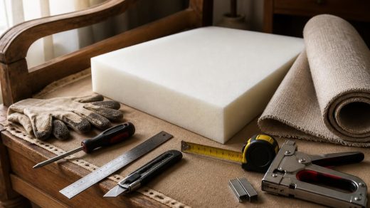 découvrez le matériel indispensable pour changer facilement la mousse de l'assise de votre canapé et lui redonner confort et fraîcheur.