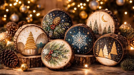 découvrez les tendances 2026 incontournables en peinture sur rondin de bois pour noël, alliant créativité et esprit festif pour décorer votre maison avec originalité.