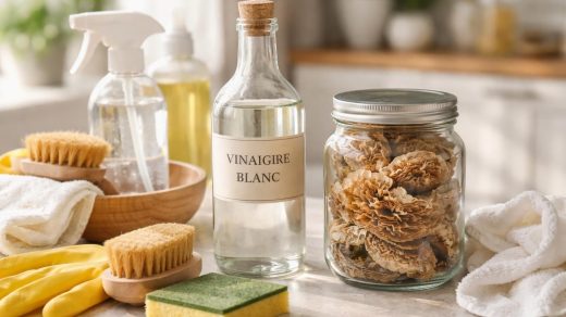découvrez pourquoi l'association de la mérule et du vinaigre blanc est essentielle pour un nettoyage efficace et naturel, protégeant votre maison contre les moisissures et les bactéries.